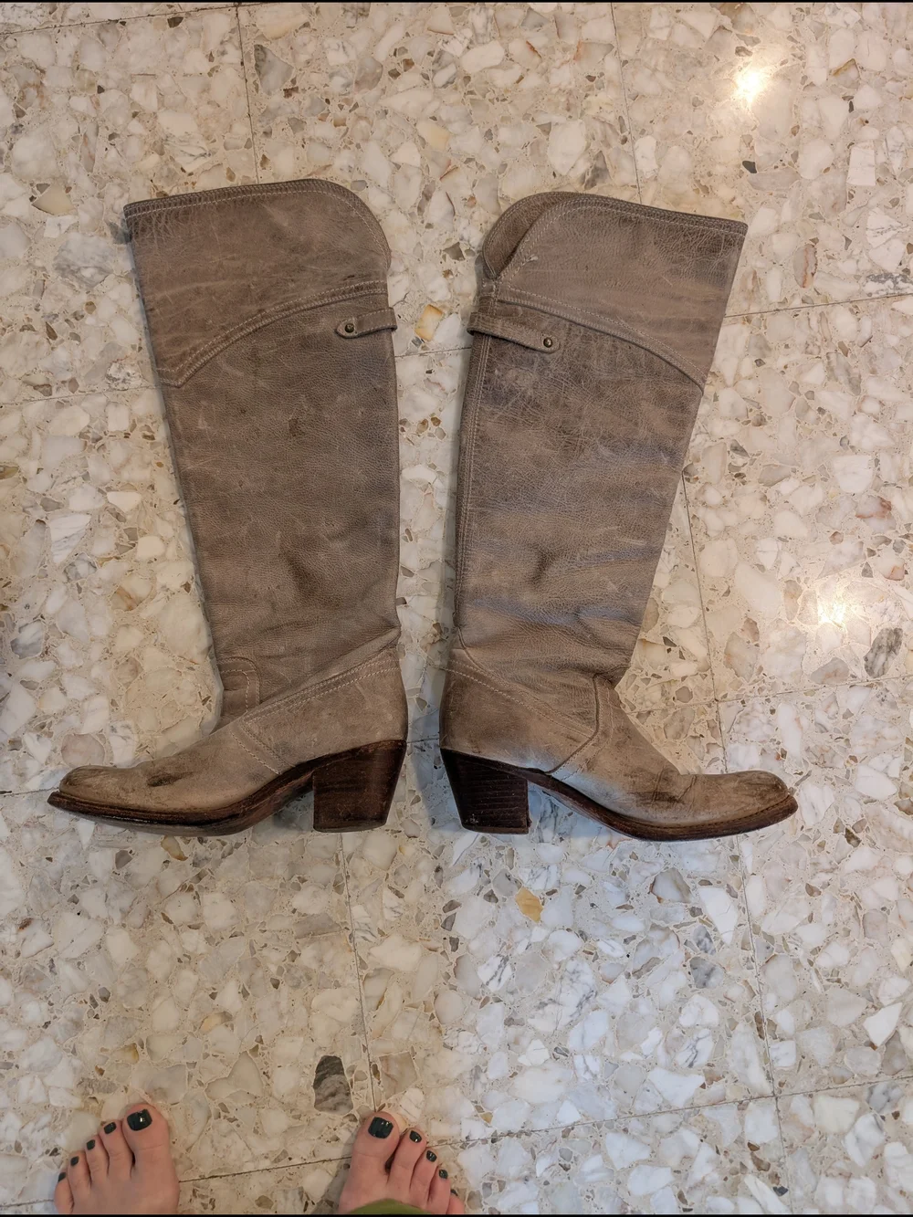 Rare Vintage 2000's Frye Over The Knee Boot
